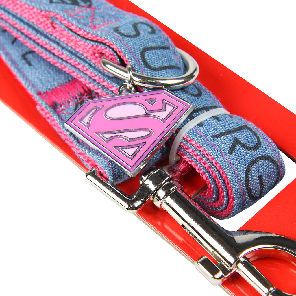 Product image Supergirl dog leash pink-blue