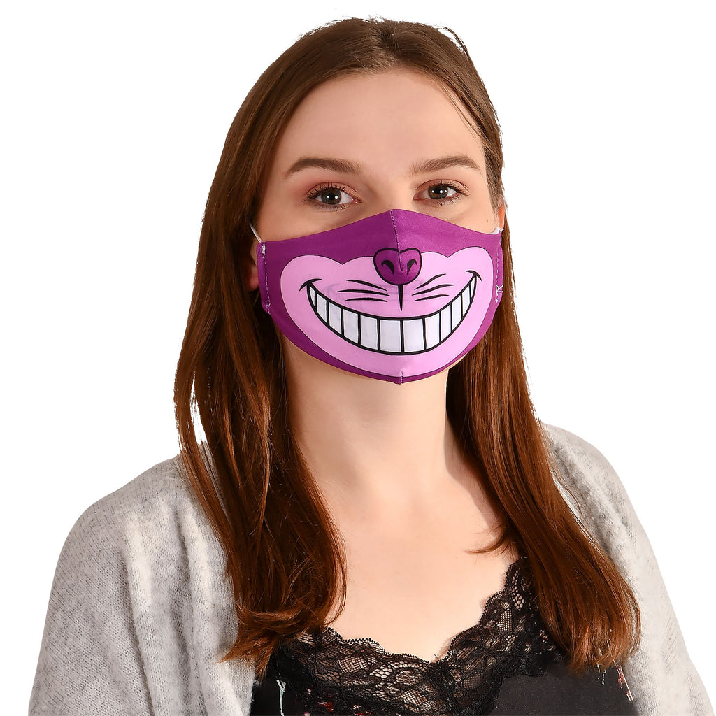 Product image Cheshire Cat Face Mask for Alice in Wonderland Fans Pink
