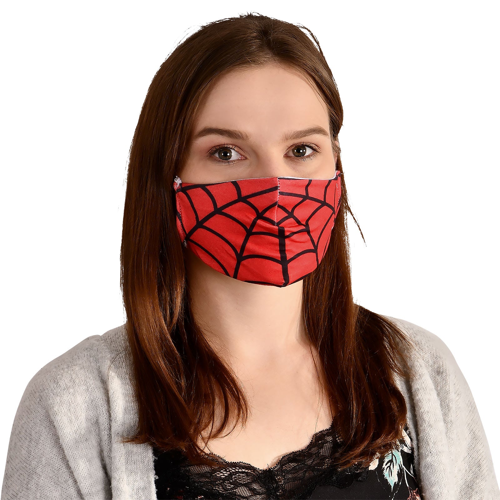 Product image Spiderweb Face Mask for Spider-Man Fans Red