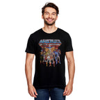 Zdjęcie produktu Masters of the Universe - Koszulka z postaciami w stylu distressed czarna
