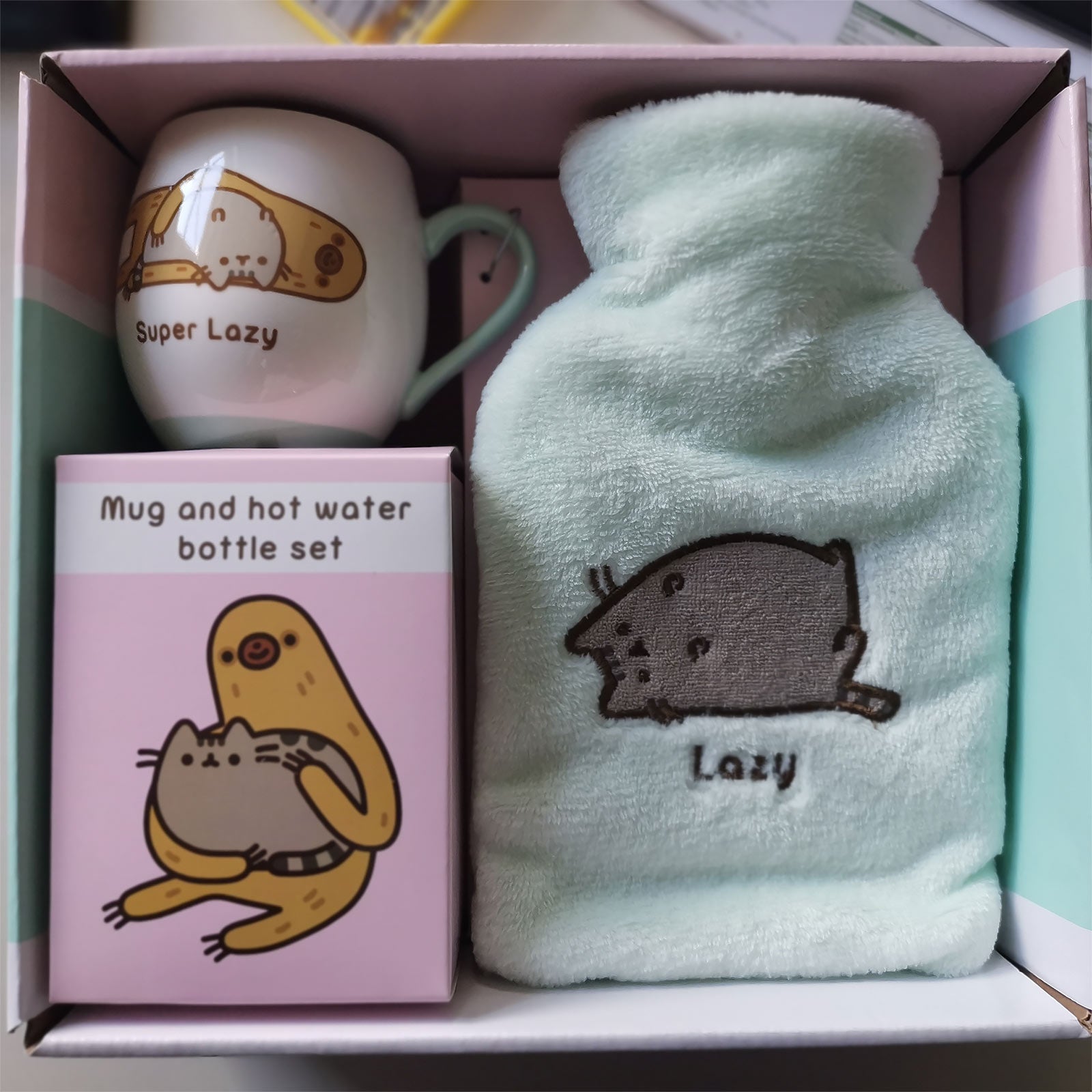 Product image Pusheen - Lazy Hot Water Bottle with Cup