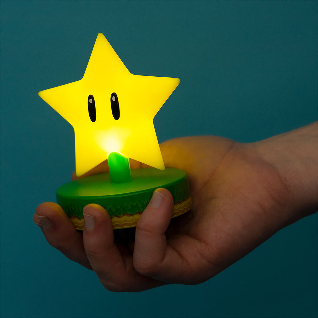Zdjęcie produktu Super Mario - Super-Gwiazda Ikony 3D Lampka Stołowa