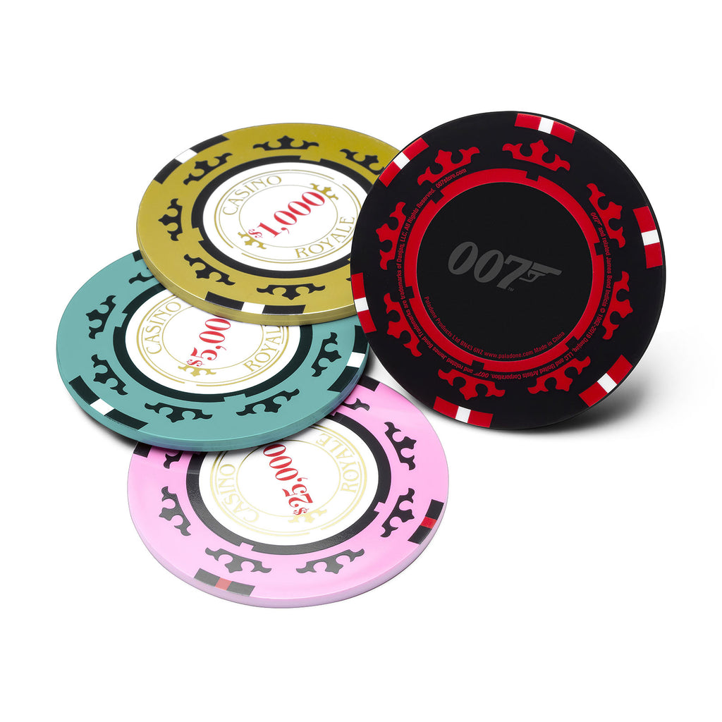 Zdjęcie produktu James Bond - Casino Royale Poker Chip Podkładki pod kubki, zestaw 4 szt.