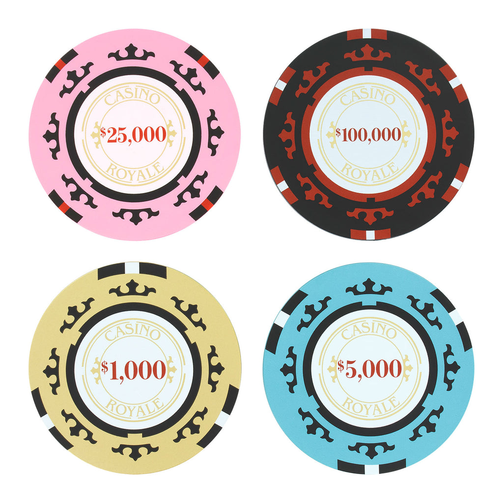 Zdjęcie produktu James Bond - Casino Royale Poker Chip Podkładki pod kubki, zestaw 4 szt.