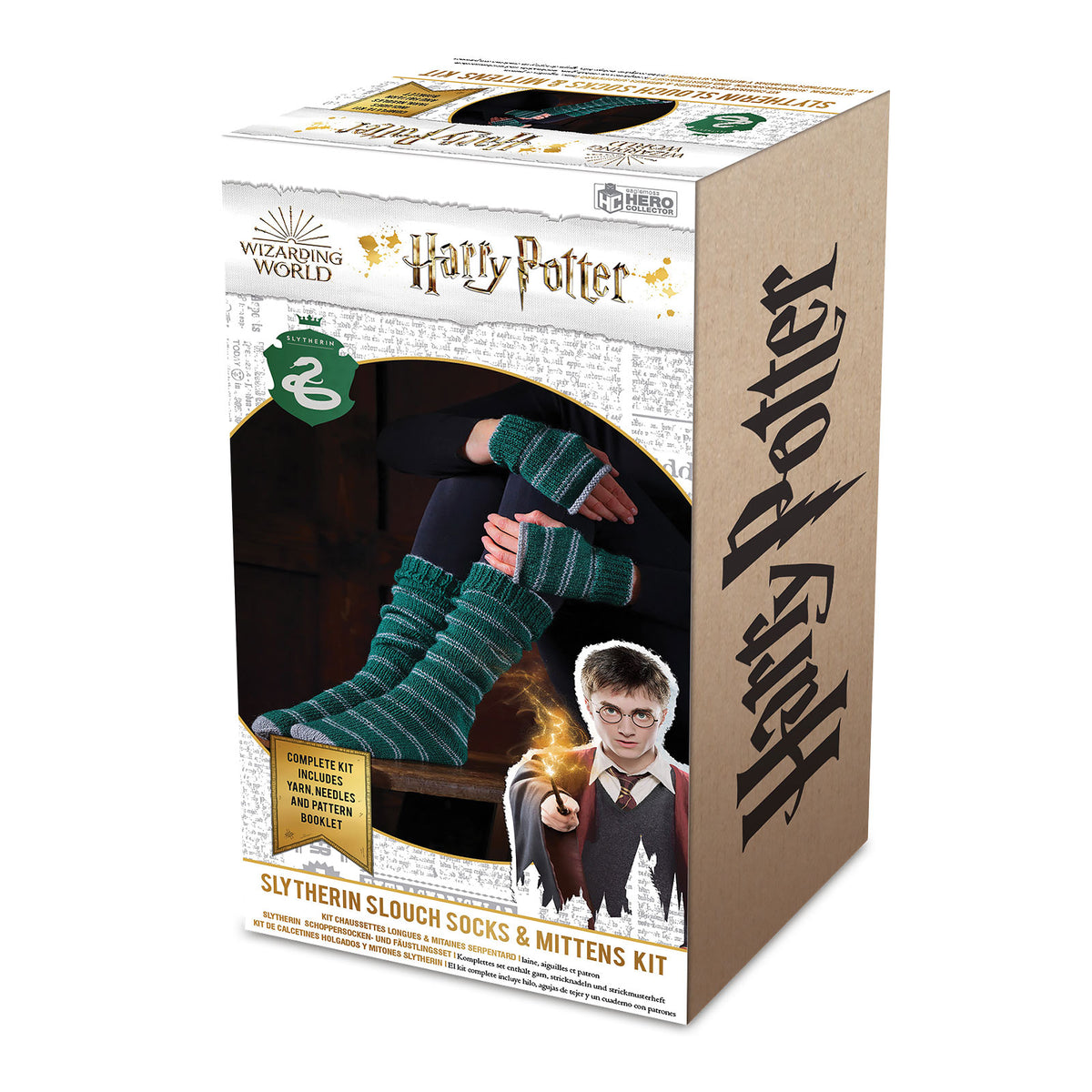 Zdjęcie produktu Harry Potter - Zestaw do robótek ręcznych: rękawiczki i skarpety Slytherin