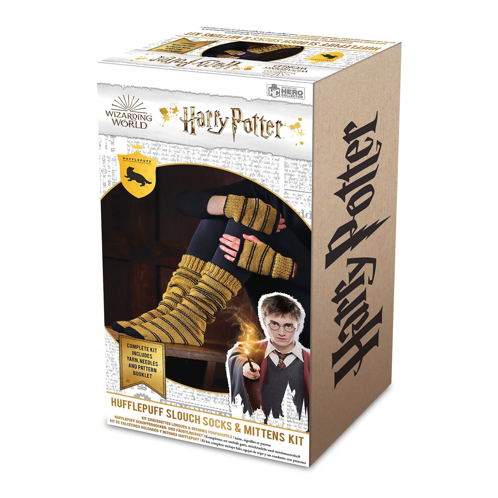 Zdjęcie produktu Harry Potter - Zestaw do robienia na drutach: rękawiczki i skarpety Hufflepuff