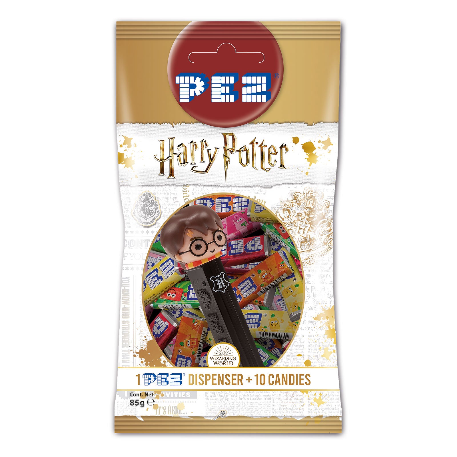 Zdjęcie produktu Harry Potter - PEZ cukierki 10-pak z dozownikiem