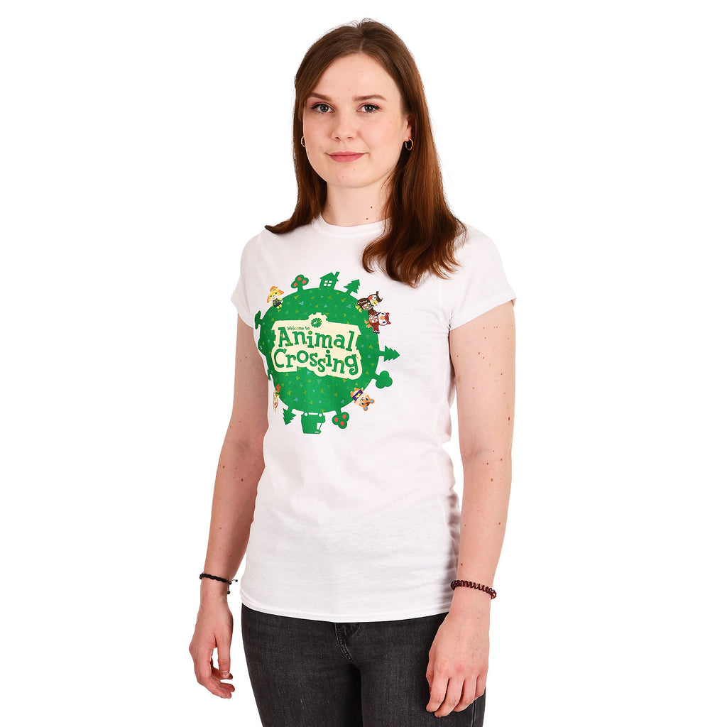 Zdjęcie produktu Animal Crossing - Logo T-Shirt damskie białe