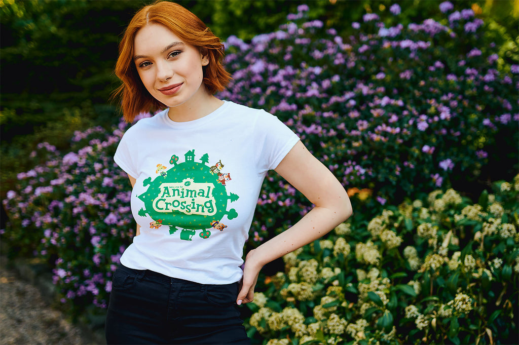 Zdjęcie produktu Animal Crossing - Logo T-Shirt damskie białe