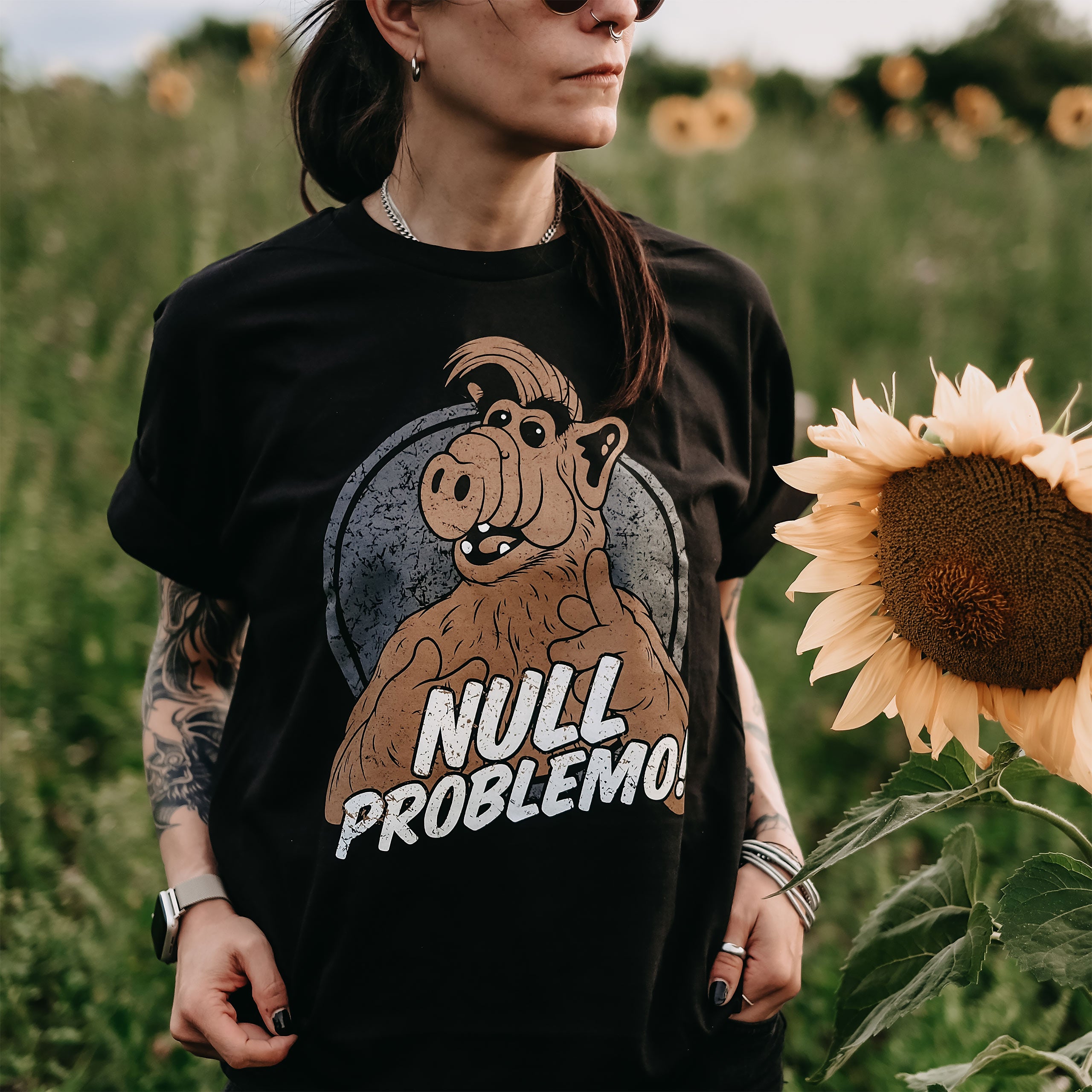 Zdjęcie produktu Null Problemo! Koszulka dla fanów Alfa czarna
