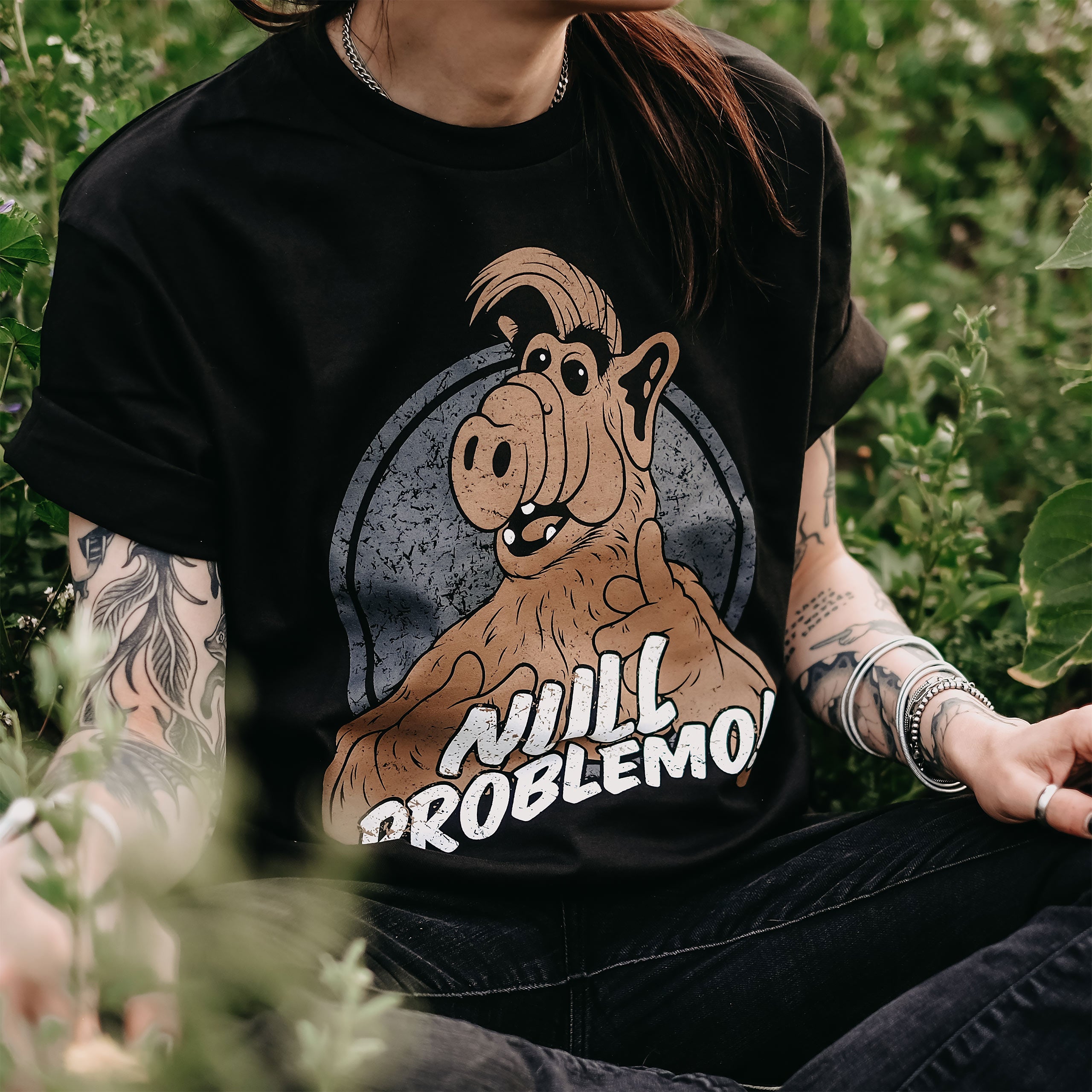 Zdjęcie produktu Null Problemo! Koszulka dla fanów Alfa czarna