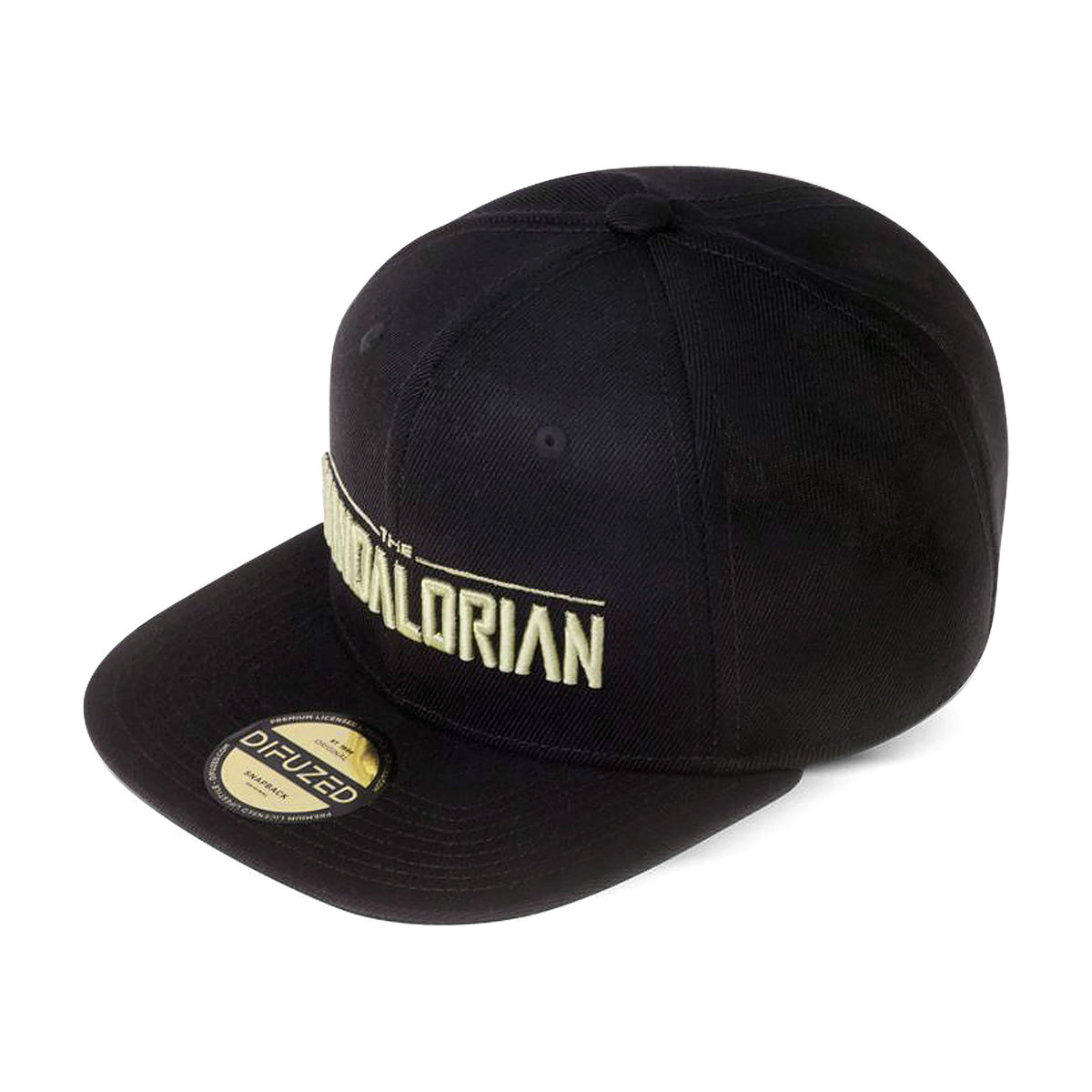 Zdjęcie produktu Czapka z daszkiem The Mandalorian Logo Snapback czarna - Star Wars