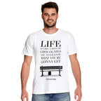 Zdjęcie produktu Forrest Gump - Życie jest jak pudełko czekoladek T-Shirt biały
