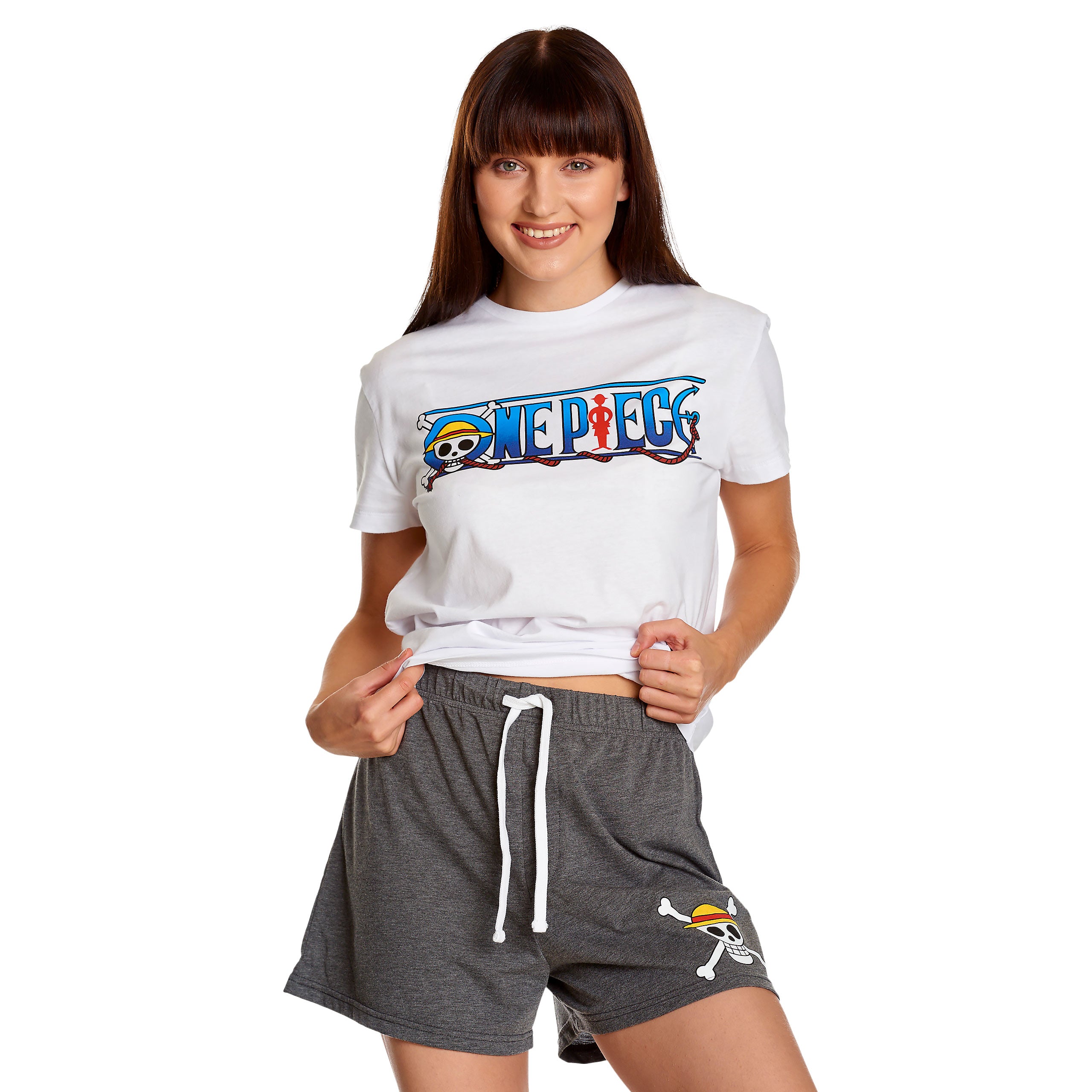 Zdjęcie produktu One Piece - Czaszka załogi Słomkowych Kapeluszy Piżama krótka