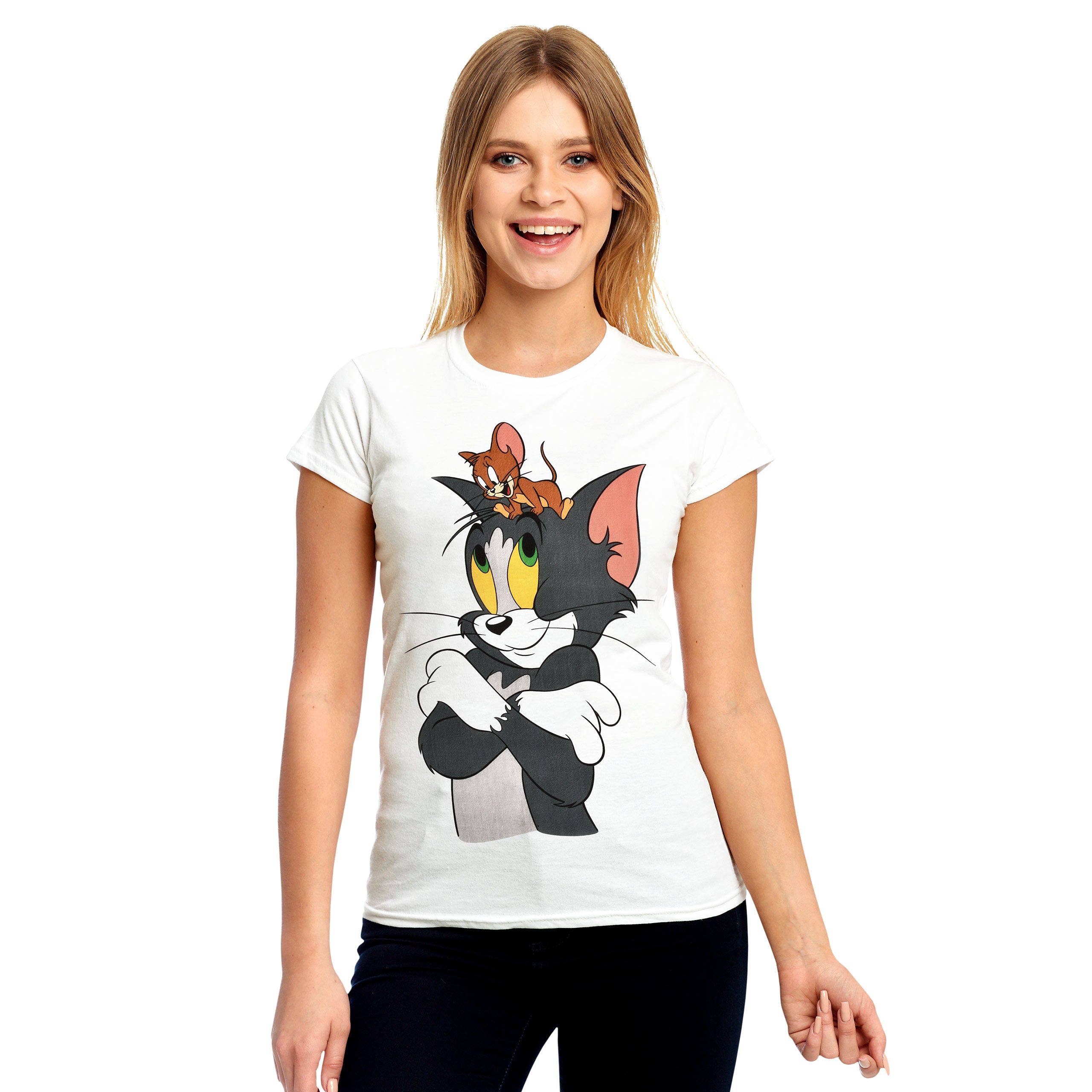 Zdjęcie produktu Tom i Jerry - Characters T-Shirt damski biały