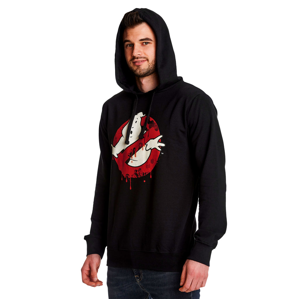 Zdjęcie produktu Ghostbusters - Glow in the Dark Logo Bluza z kapturem czarna