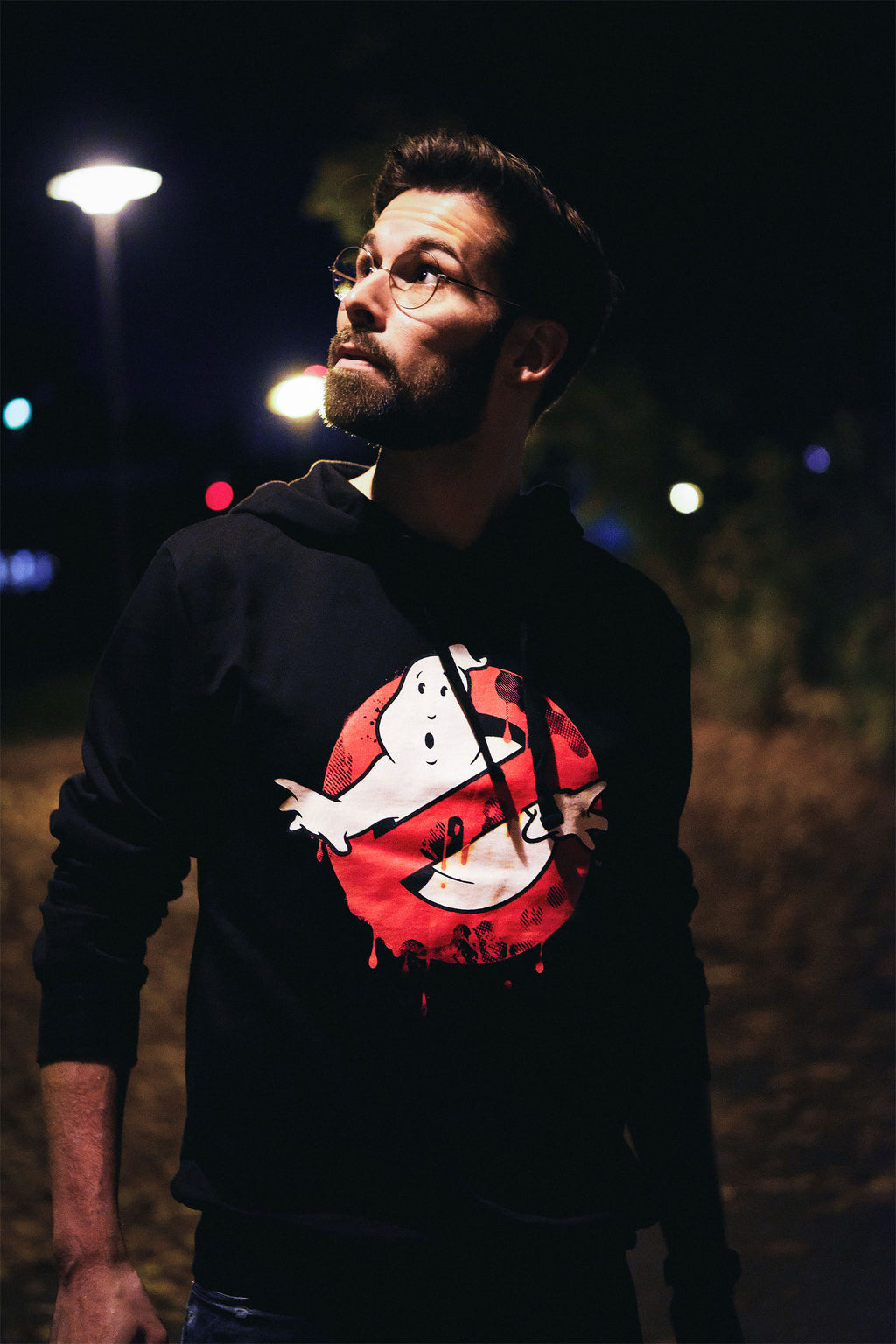 Zdjęcie produktu Ghostbusters - Glow in the Dark Logo Bluza z kapturem czarna