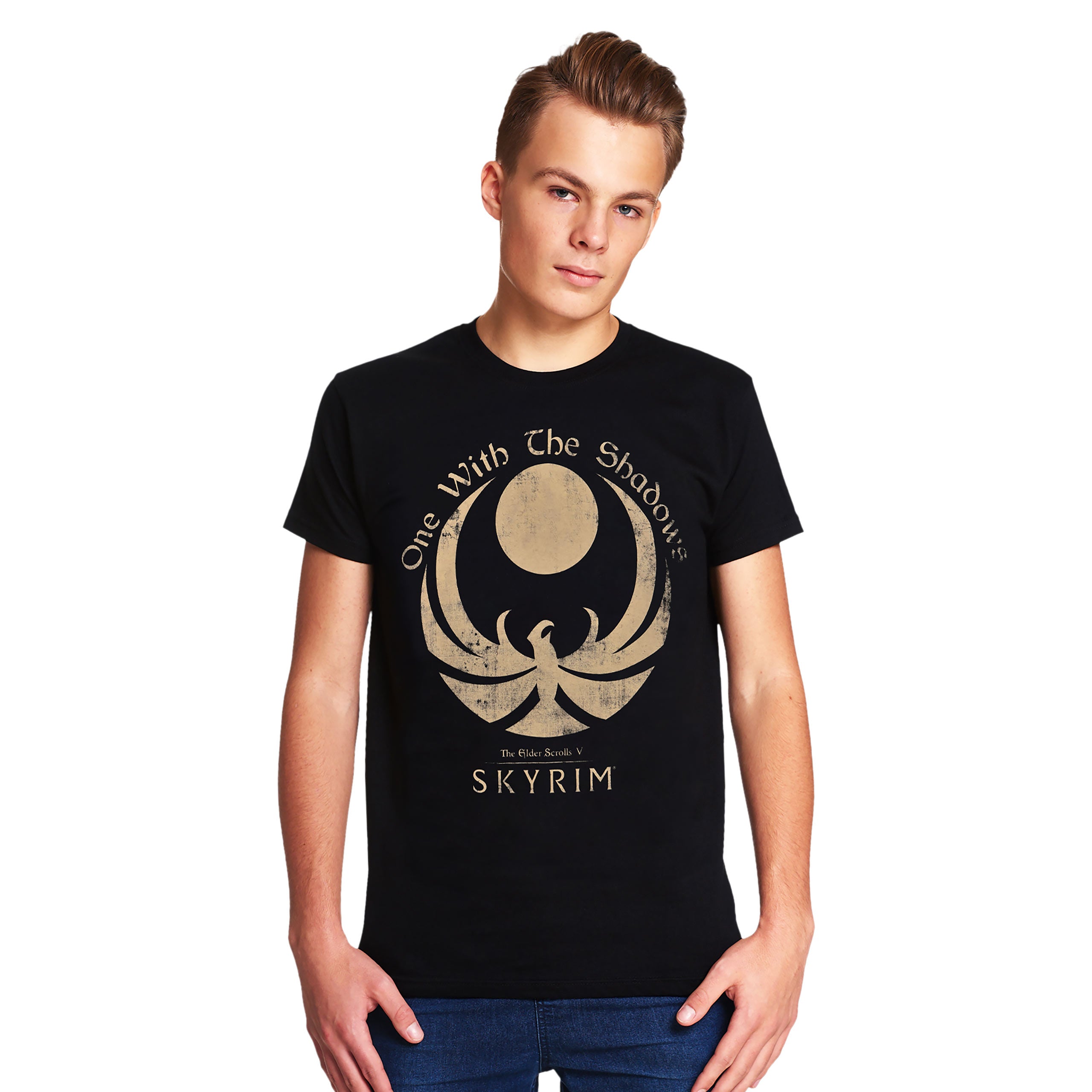 Zdjęcie produktu Skyrim - One With the Shadows T-Shirt czarne