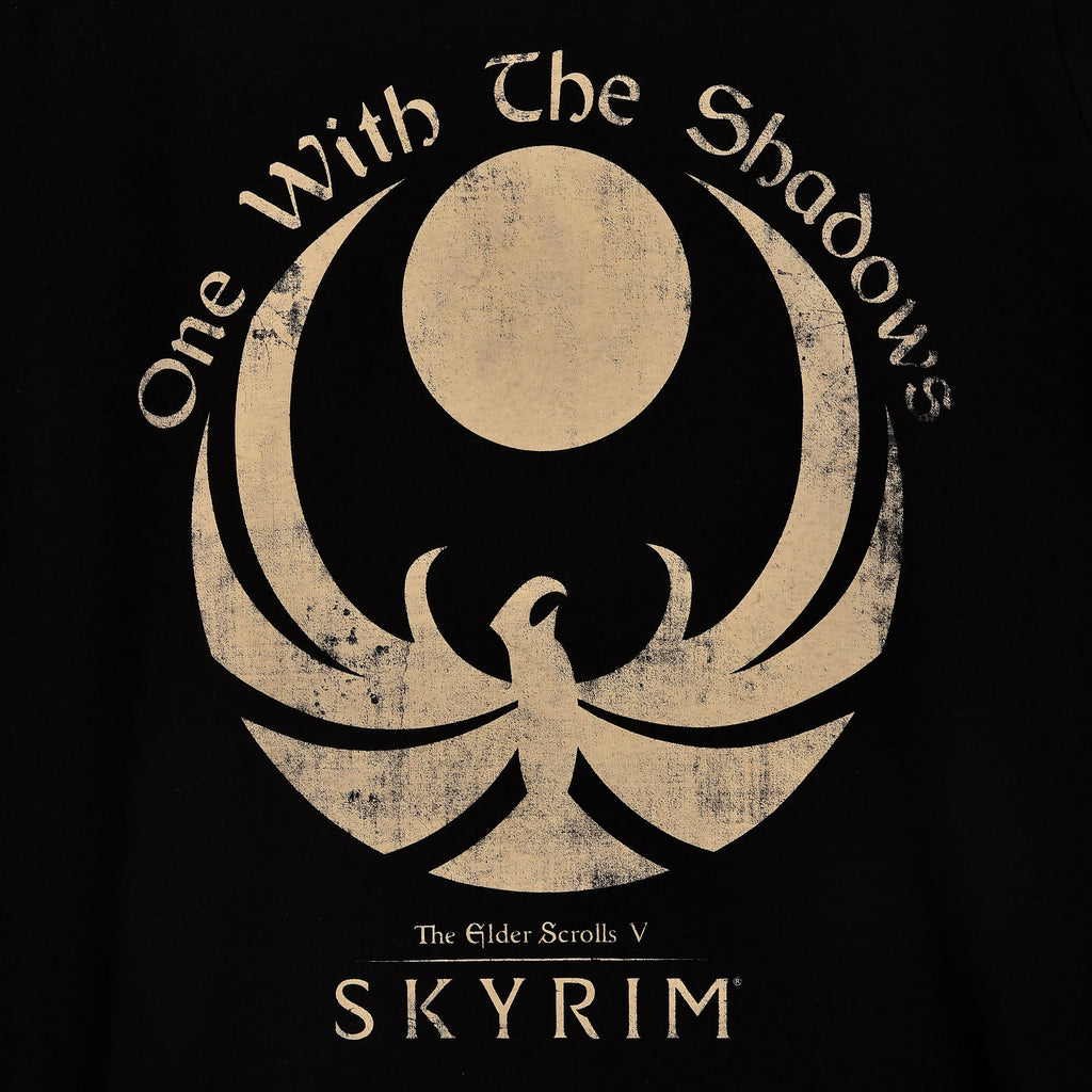 Zdjęcie produktu Skyrim - One With the Shadows T-Shirt czarne