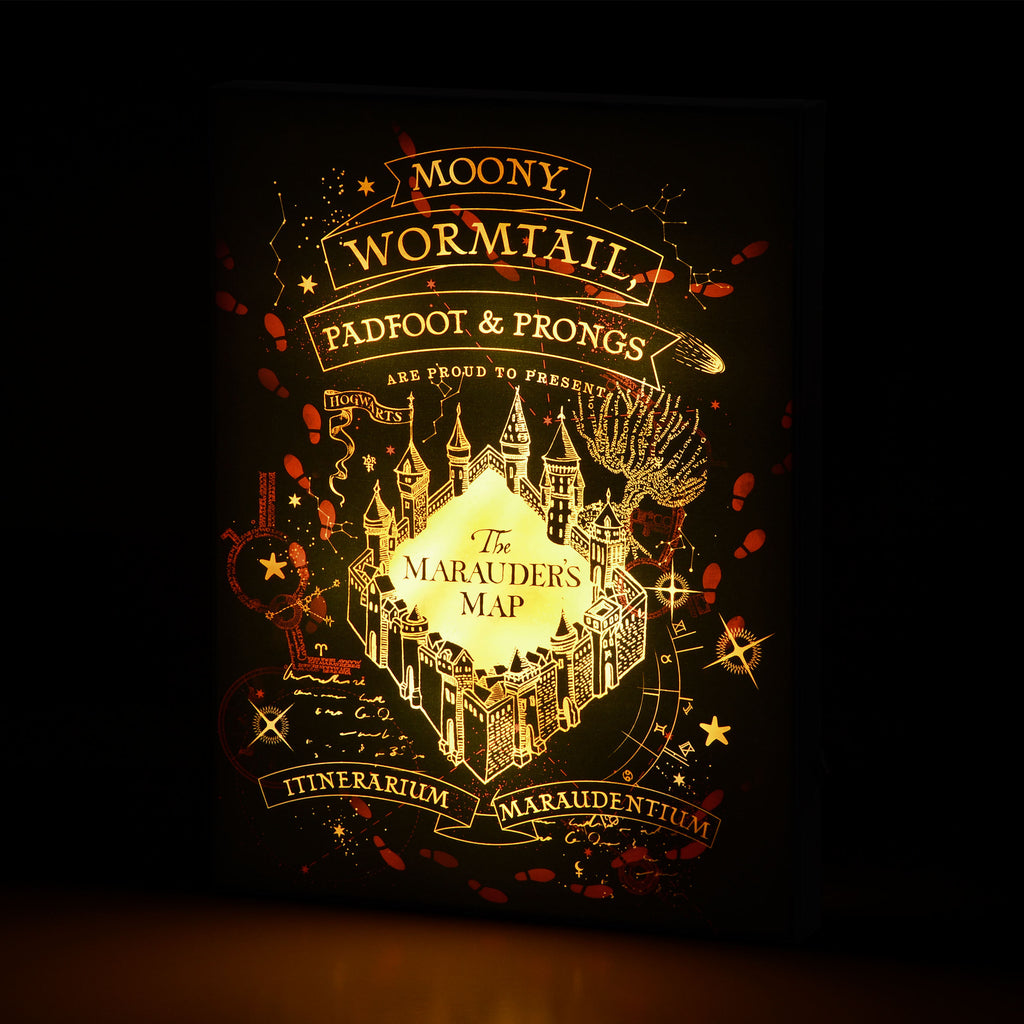 Zdjęcie produktu Harry Potter - Mapa Huncwotów Obraz na płótnie z podświetleniem
