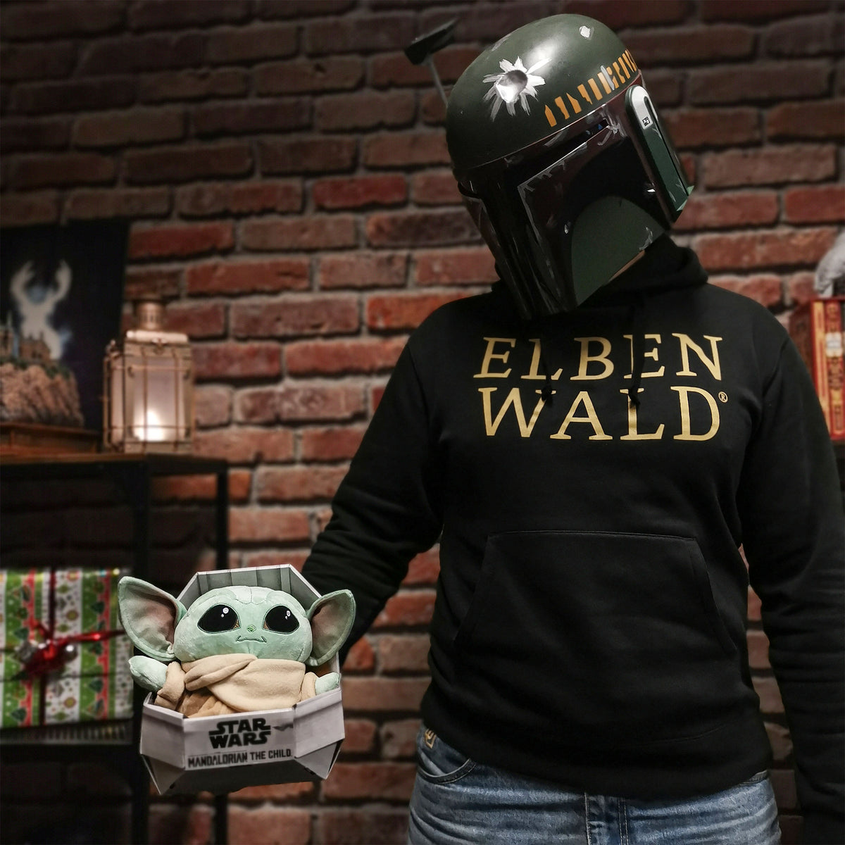 Zdjęcie produktu Grogu Pluszowa Figurka w Kołysce 20 cm - Star Wars The Mandalorian