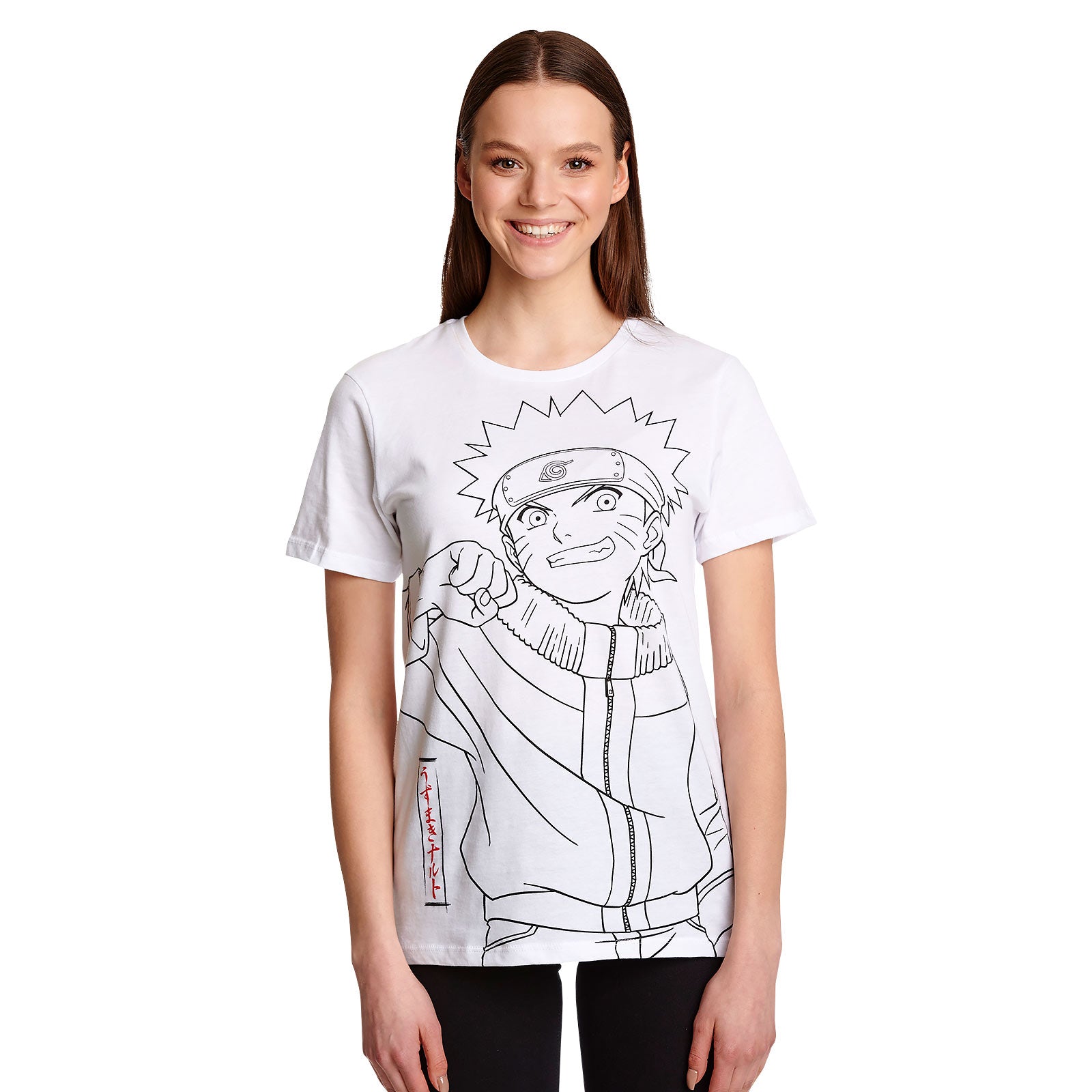 Zdjęcie produktu Naruto - Monochromatyczny szkic T-Shirt biały