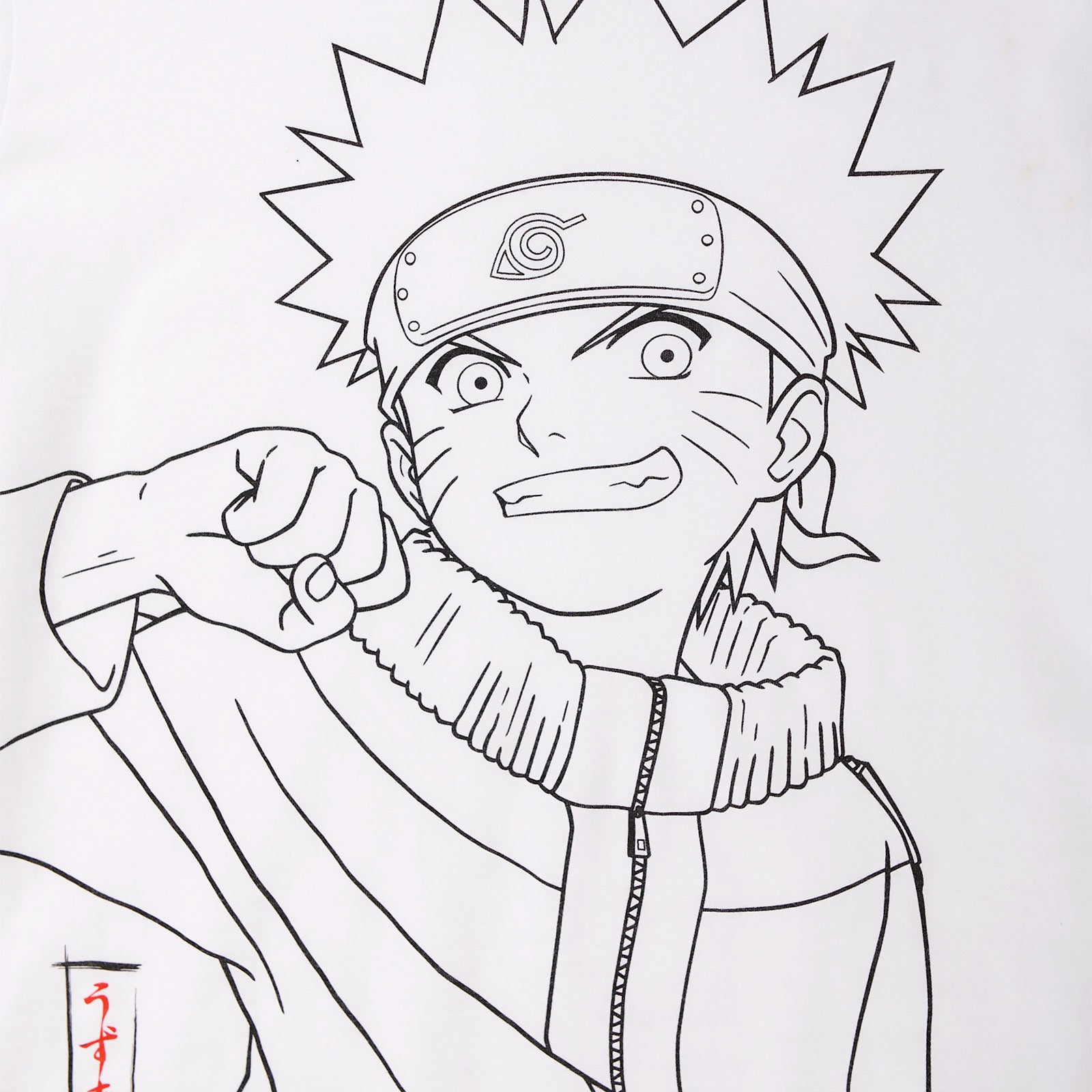 Zdjęcie produktu Naruto - Monochromatyczny szkic T-Shirt biały