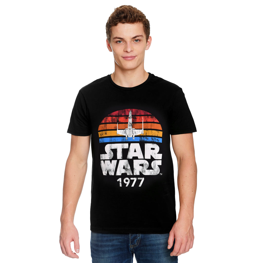 Zdjęcie produktu Star Wars z 1977 Retro T-Shirt czarny