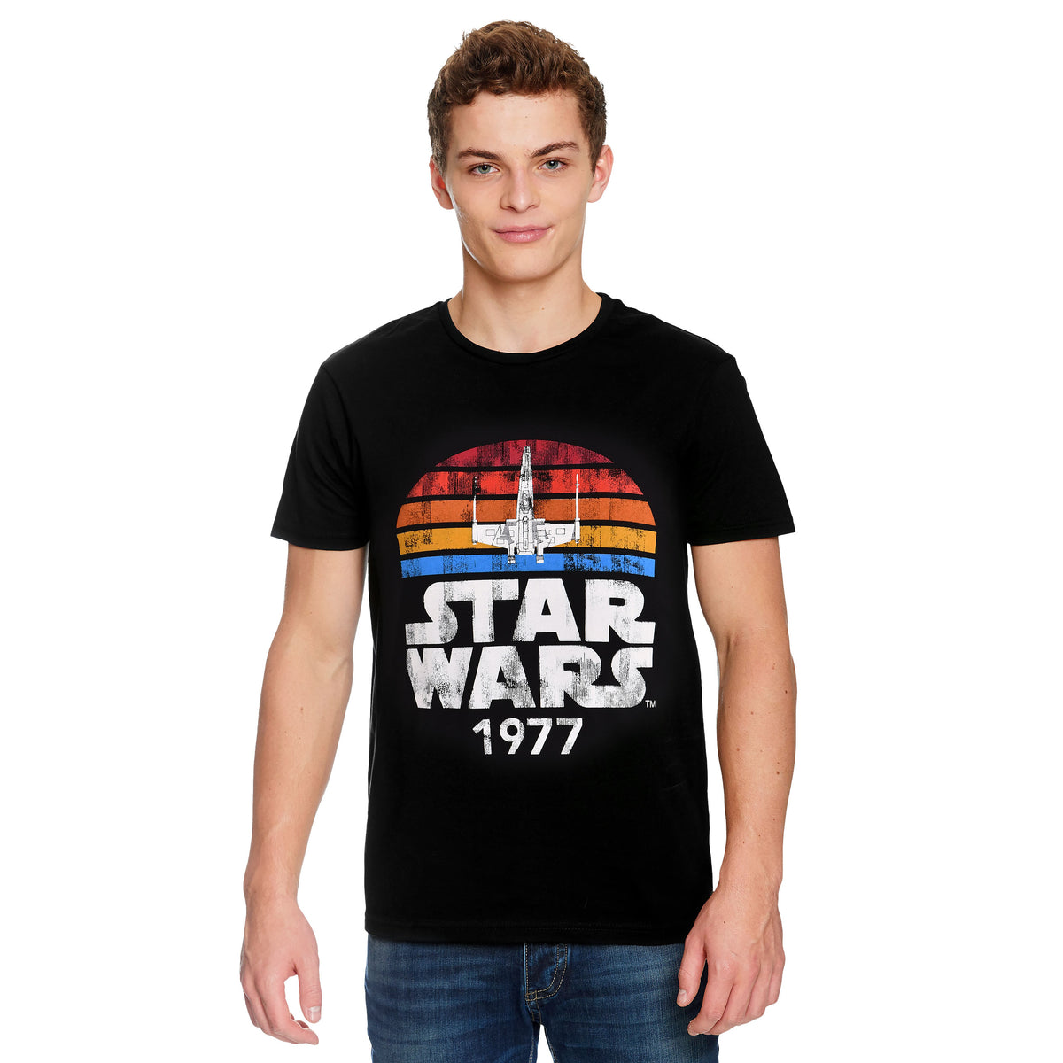 Zdjęcie produktu Star Wars z 1977 Retro T-Shirt czarny