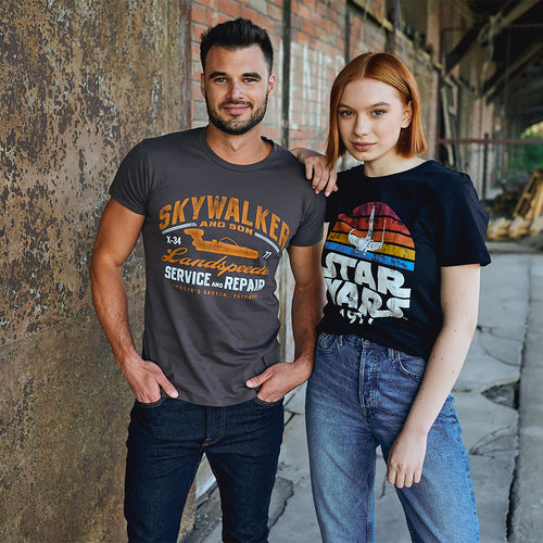 Zdjęcie produktu Star Wars z 1977 Retro T-Shirt czarny
