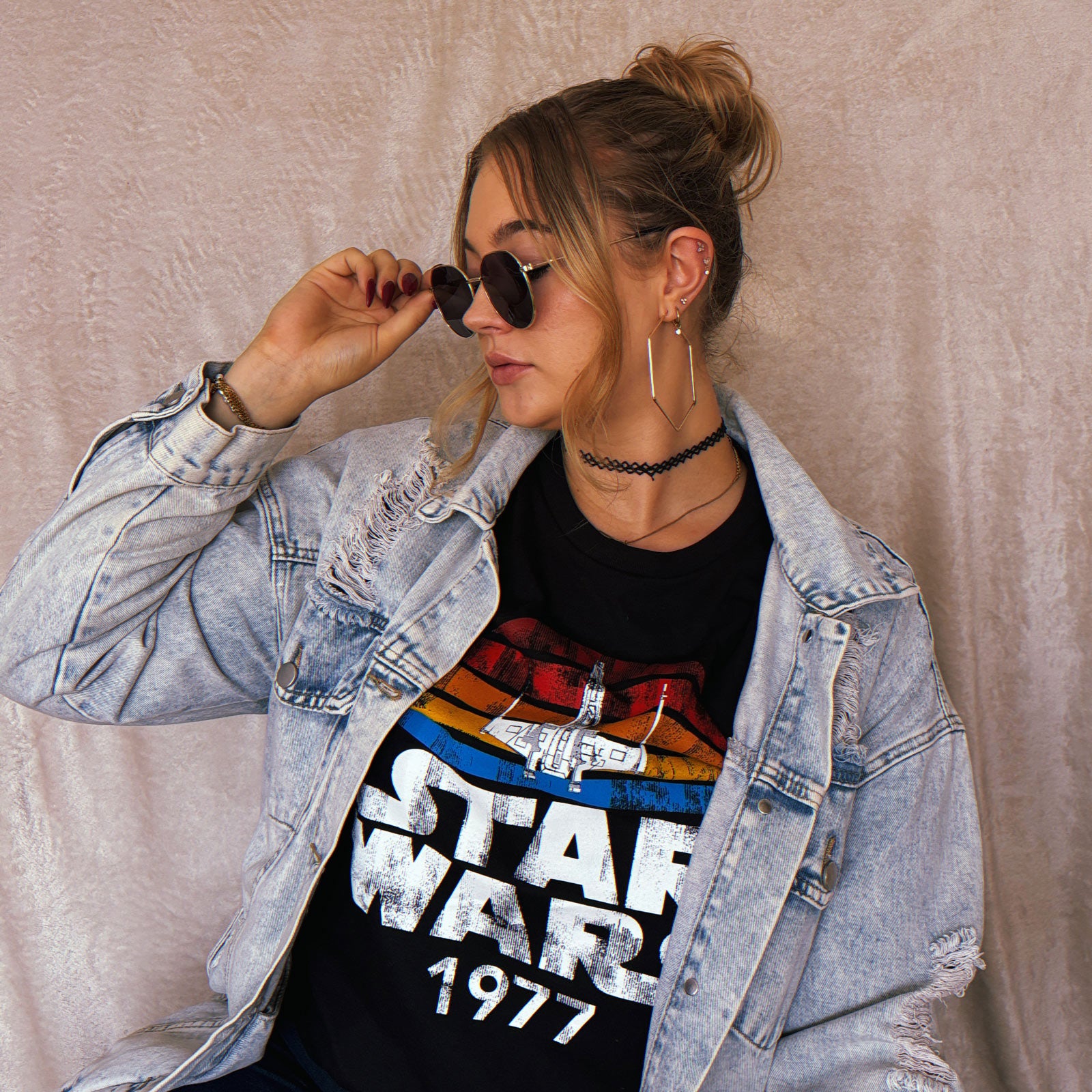 Zdjęcie produktu Star Wars z 1977 Retro T-Shirt czarny
