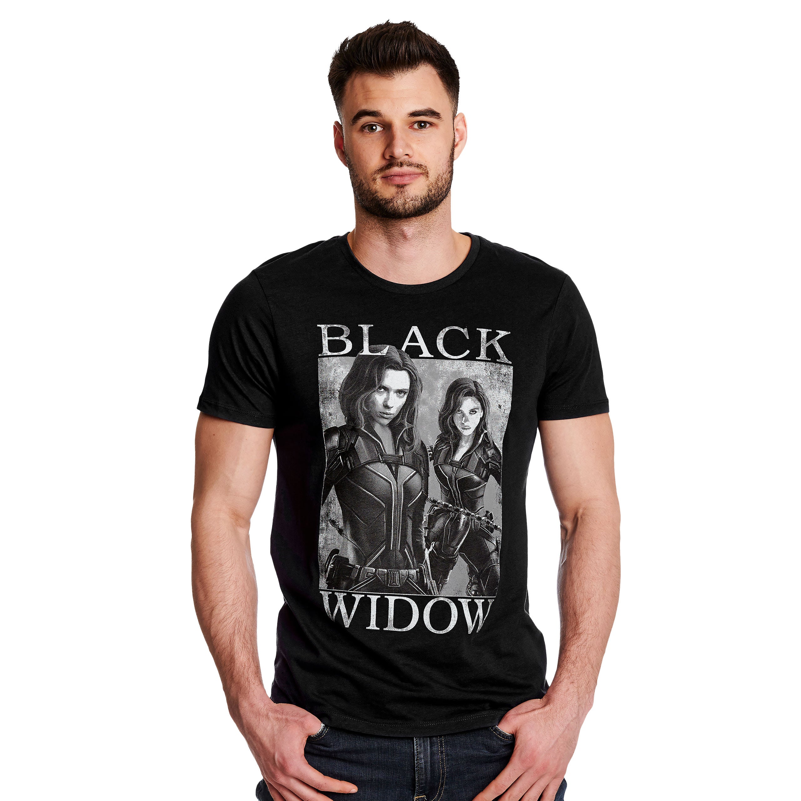 Zdjęcie produktu Black Widow - Koszulka z plakatem szara