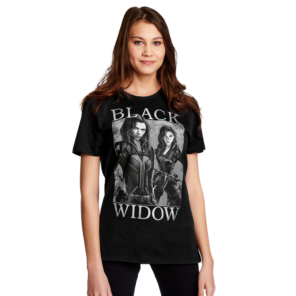 Zdjęcie produktu Black Widow - Koszulka z plakatem szara