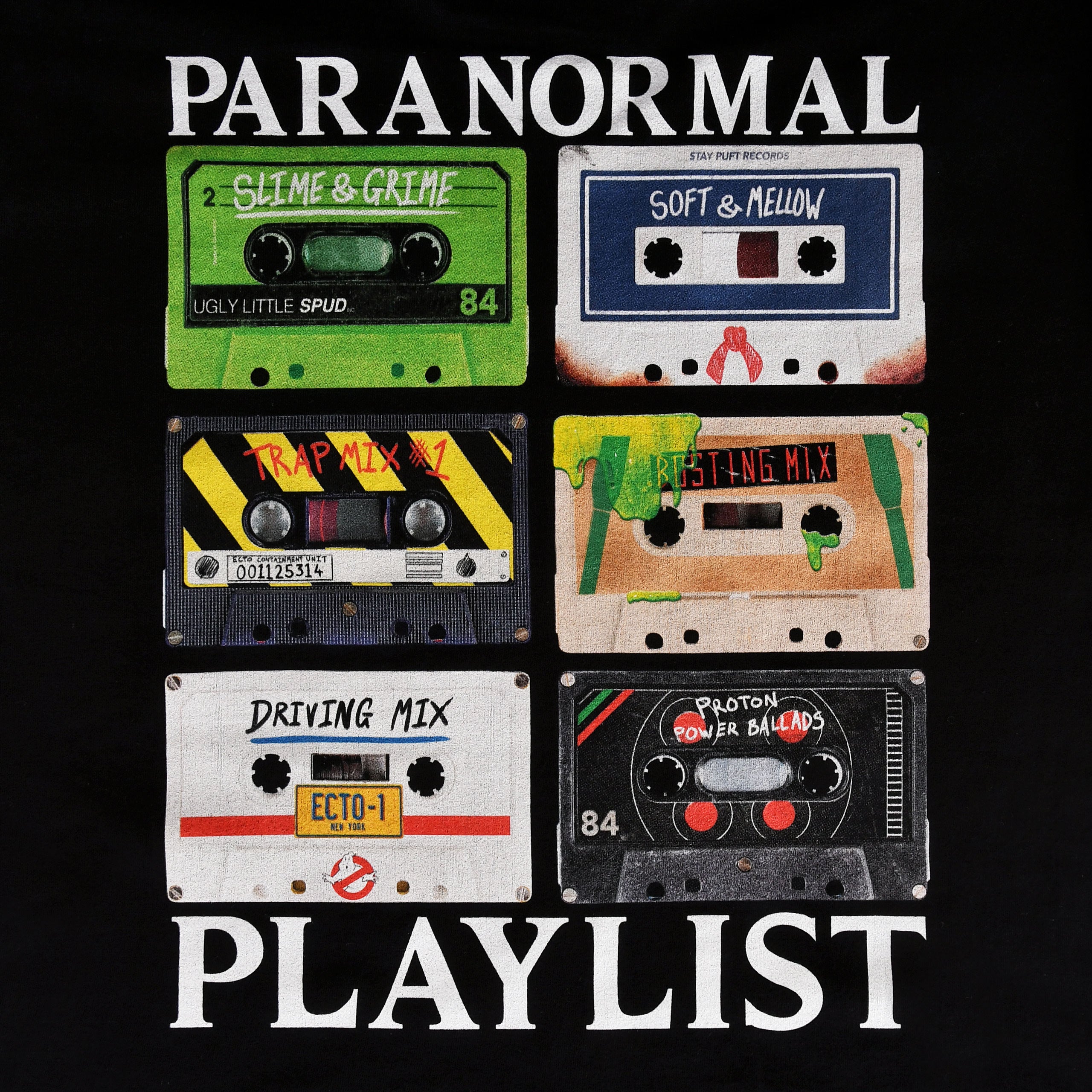 Zdjęcie produktu Ghostbusters - Paranormal Playlist T-Shirt czarne