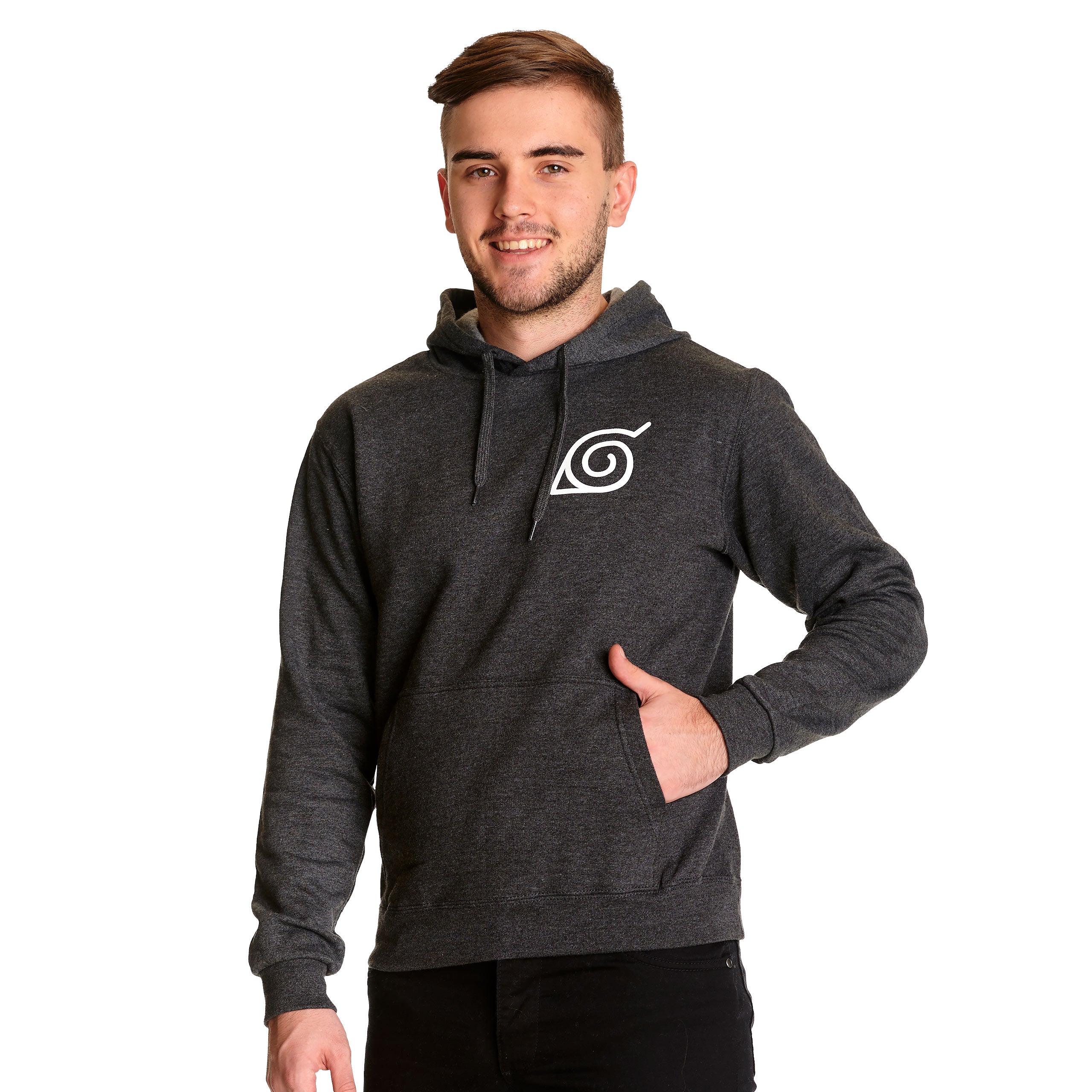 Zdjęcie produktu Naruto - Characters of Konoha Hoodie szary
