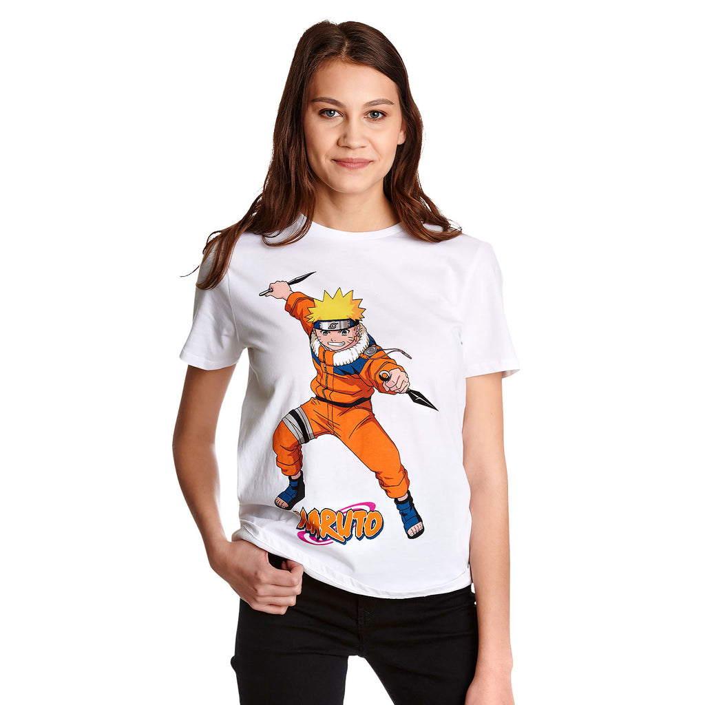 Zdjęcie produktu Naruto Uzumaki Koszulka damska biała