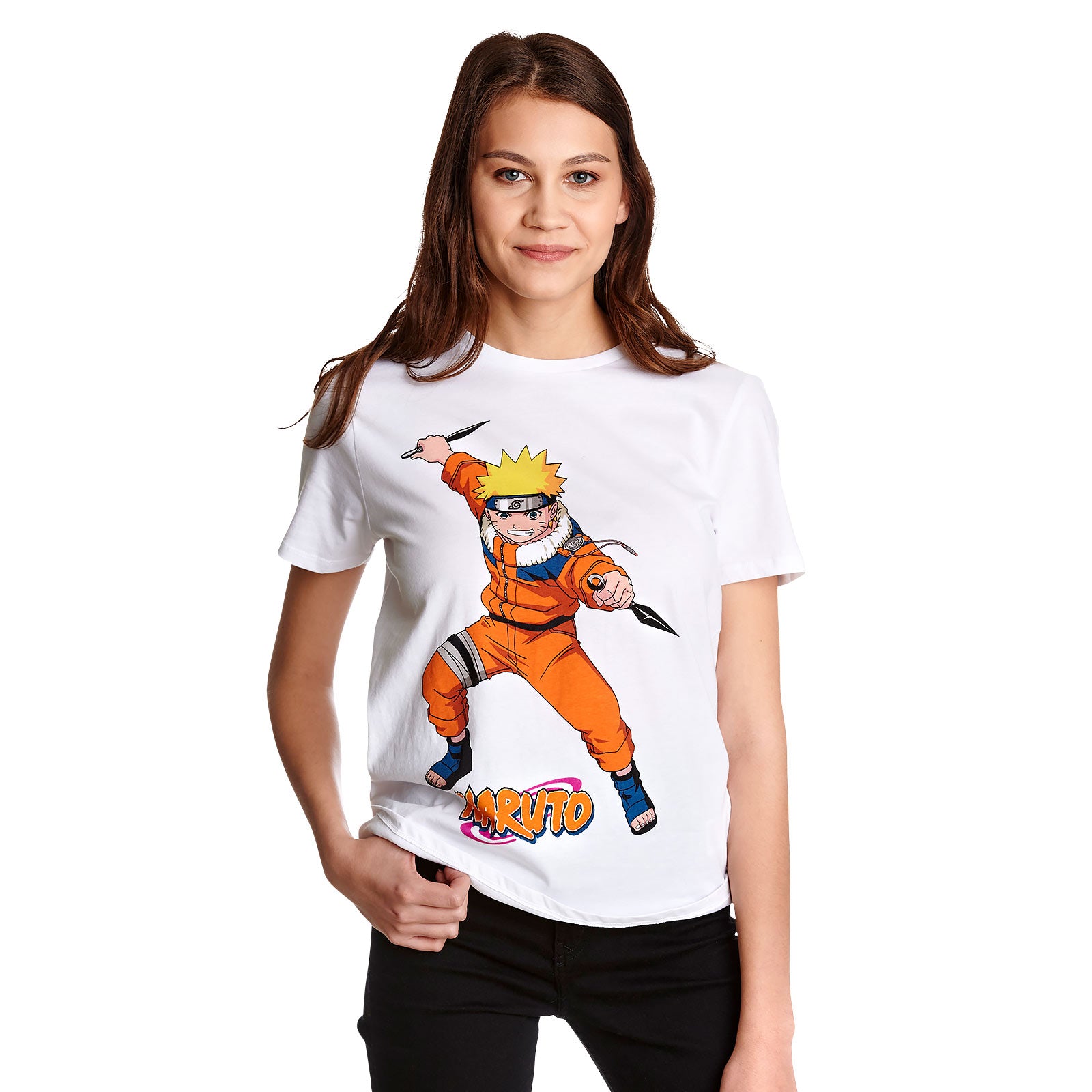 Zdjęcie produktu Naruto Uzumaki Koszulka damska biała
