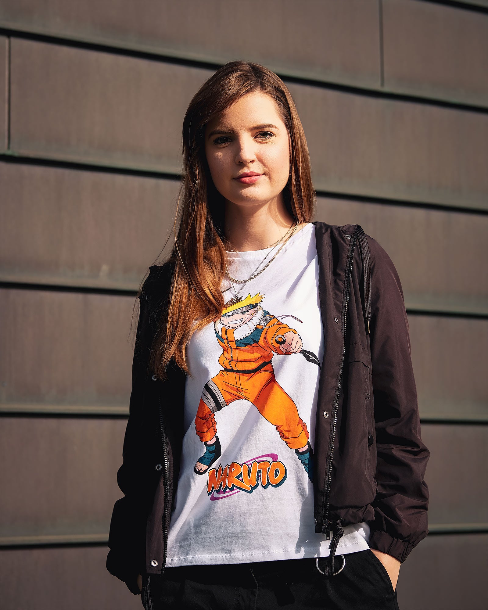 Zdjęcie produktu Naruto Uzumaki Koszulka damska biała