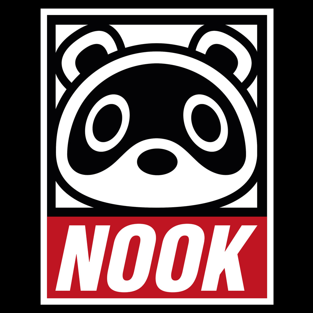 Zdjęcie produktu Czarna koszulka Tom Nook dla fanów Animal Crossing