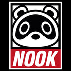 Zdjęcie produktu Czarna koszulka Tom Nook dla fanów Animal Crossing