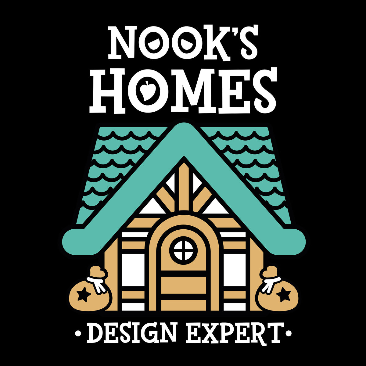 Product image Nook's Homes T-Shirt for Animal Crossing Fans Black