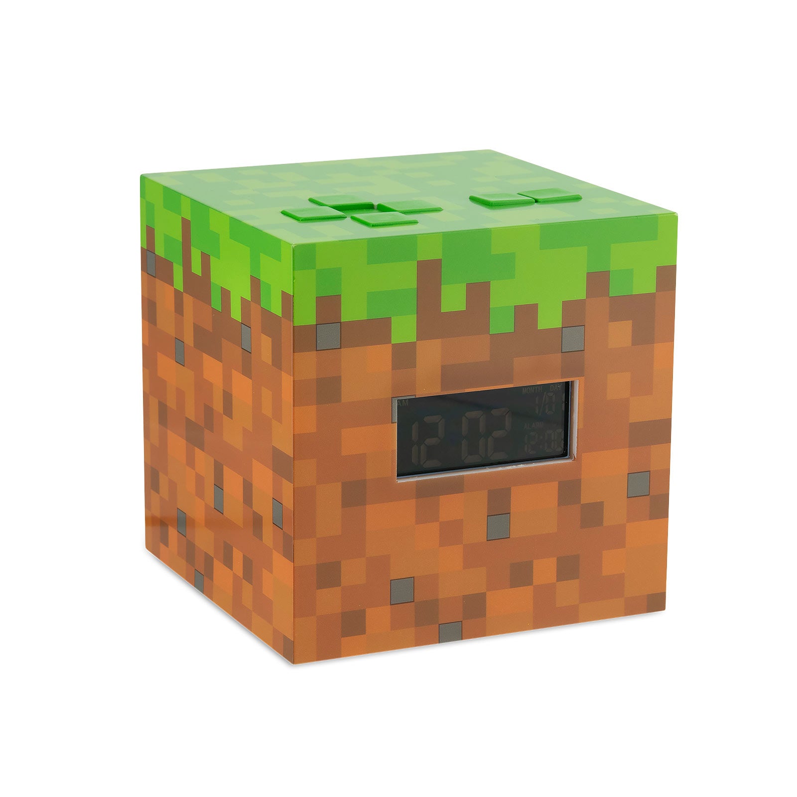 Product image Minecraft - Grass Block Alarm Clock with Light