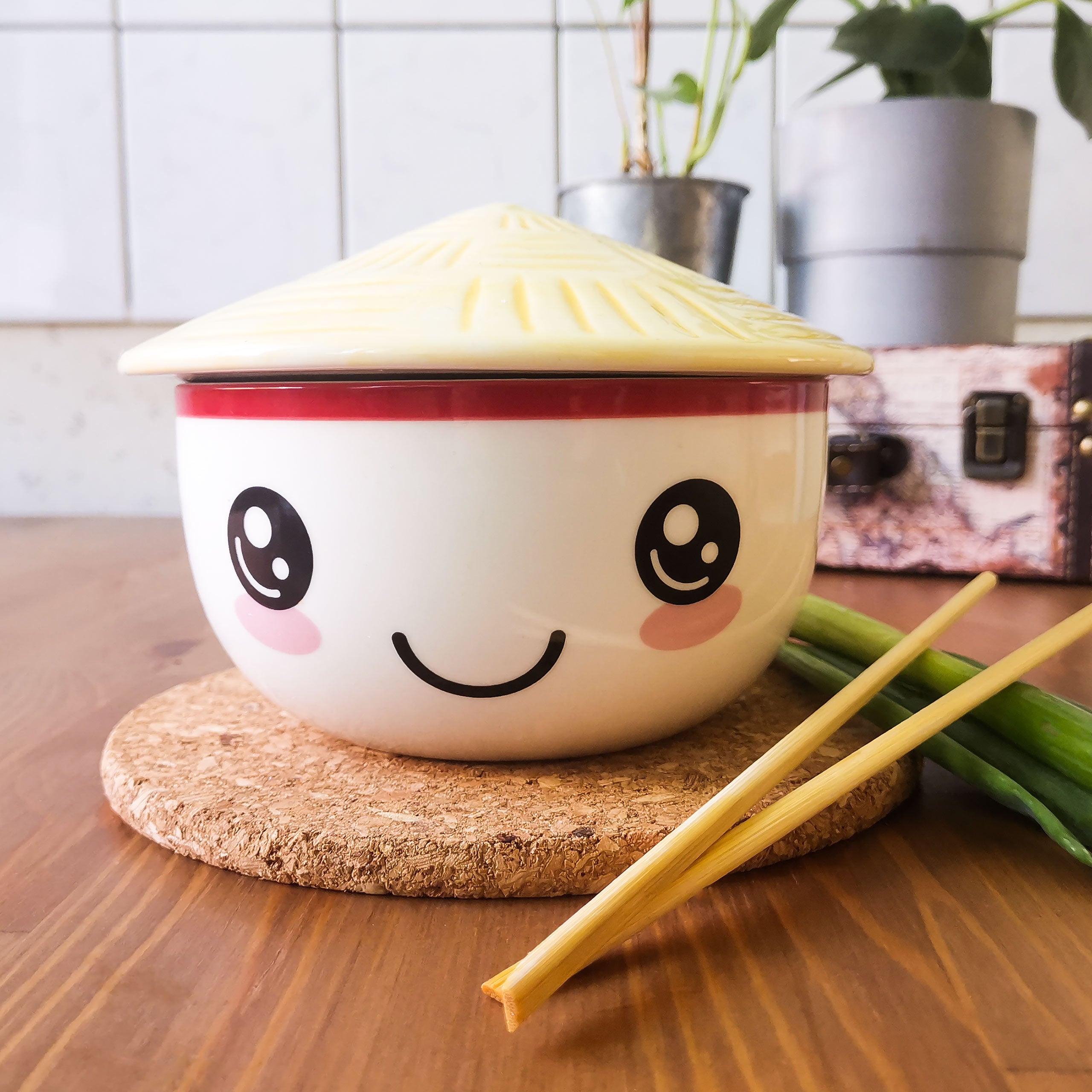 Zdjęcie produktu Kawaii miska z pokrywką dla fanów anime