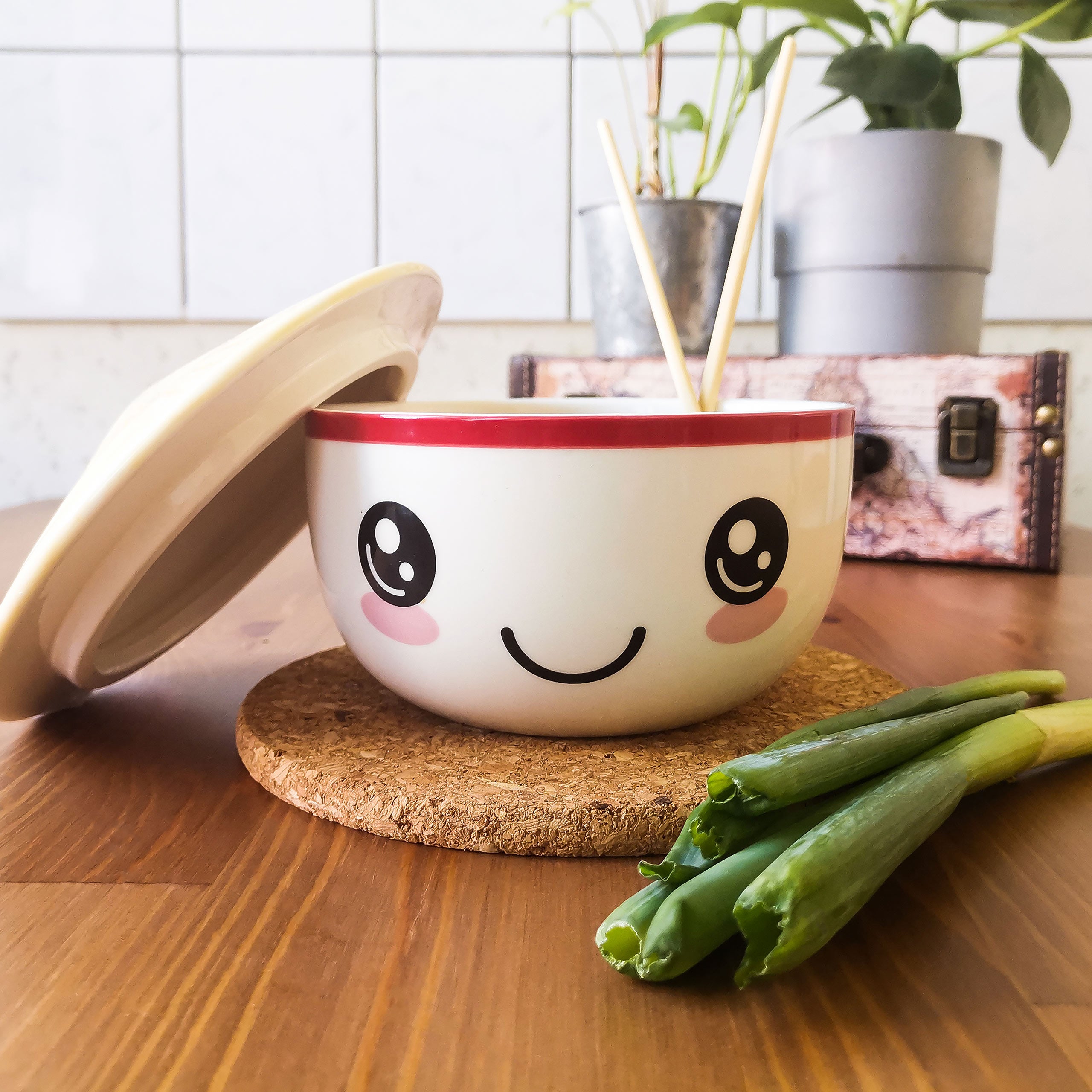 Zdjęcie produktu Kawaii miska z pokrywką dla fanów anime