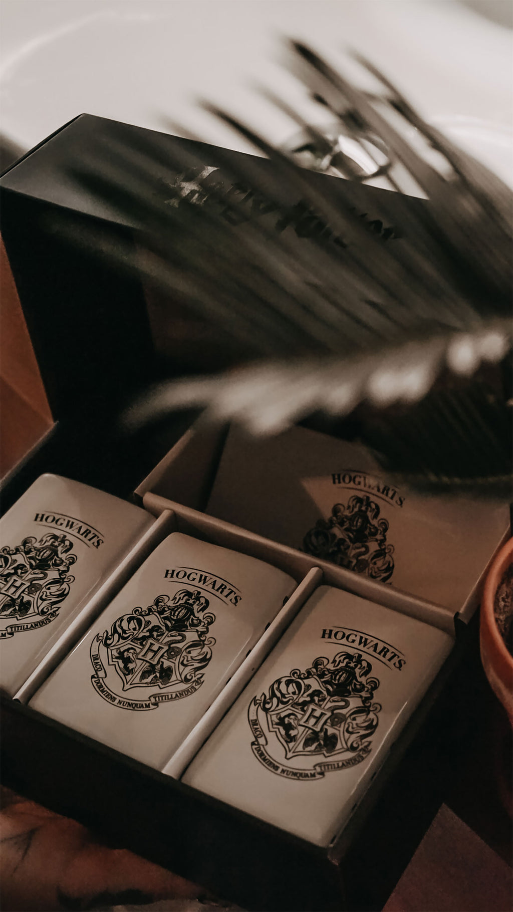 Zdjęcie produktu Harry Potter - Zestaw łazienkowy z herbem Hogwartu, 4-częściowy