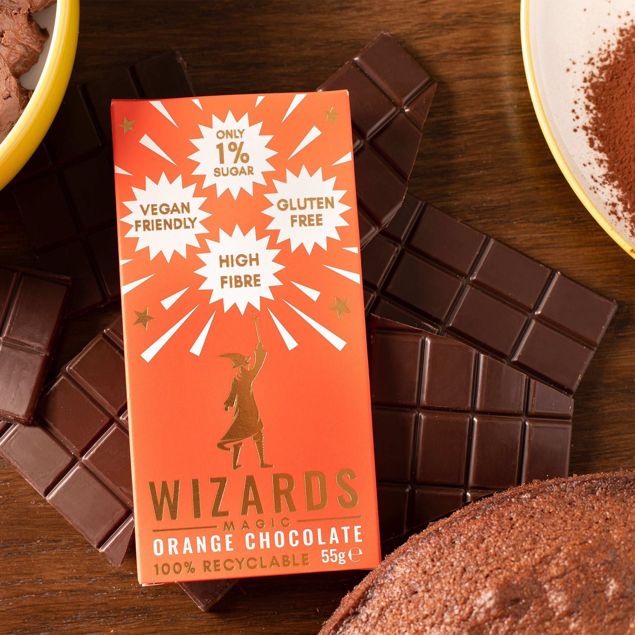 Zdjęcie produktu Wizards Magic - Czekolada pomarańczowa 12 tabliczek