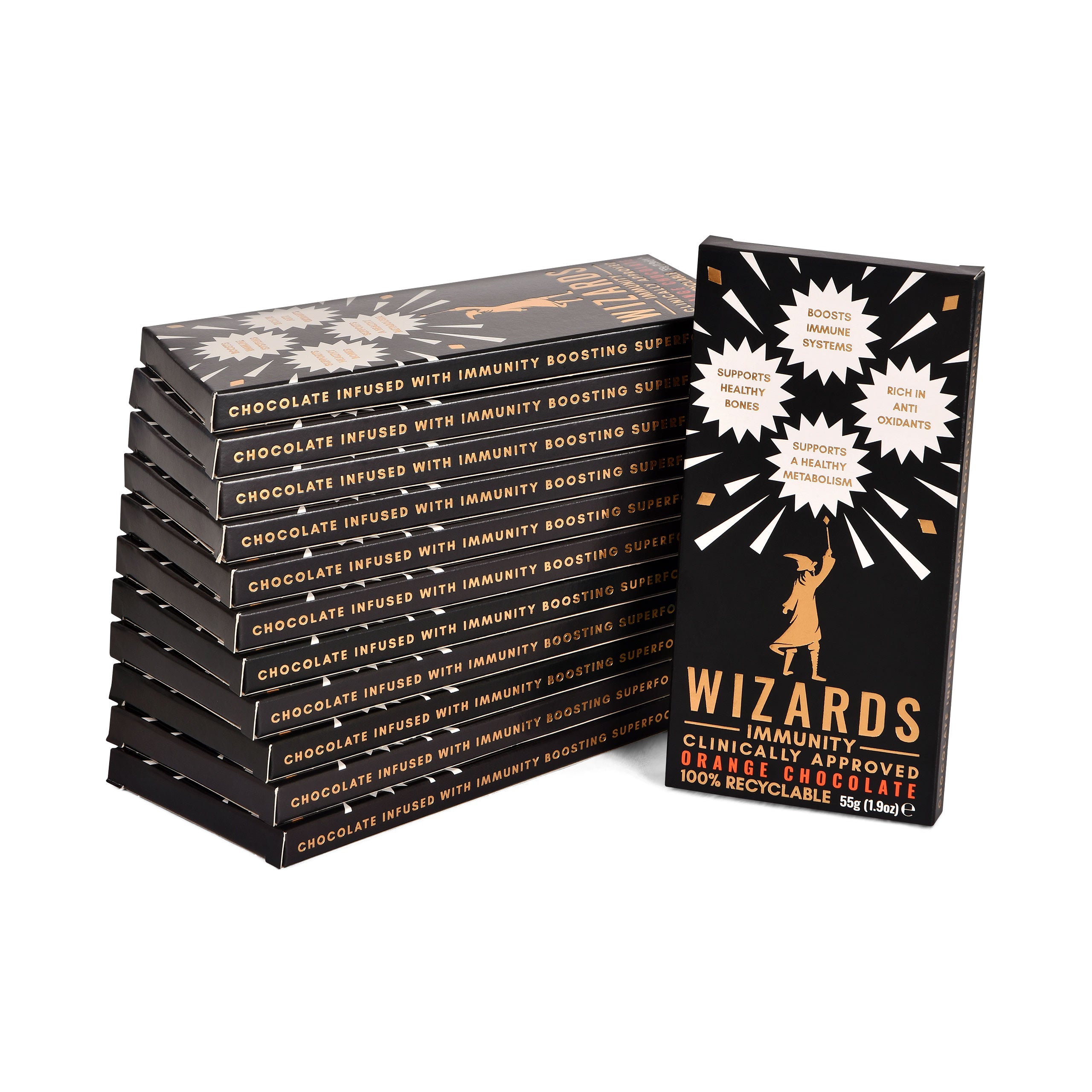 Zdjęcie produktu Wizards Magic - Immunity Czekolada Pomarańczowa 12 Tabliczek
