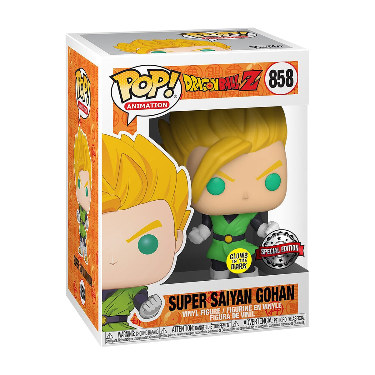 Zdjęcie produktu Super Saiyan Gohan Glow in the Dark Funko Pop Figura - Dragon Ball Z