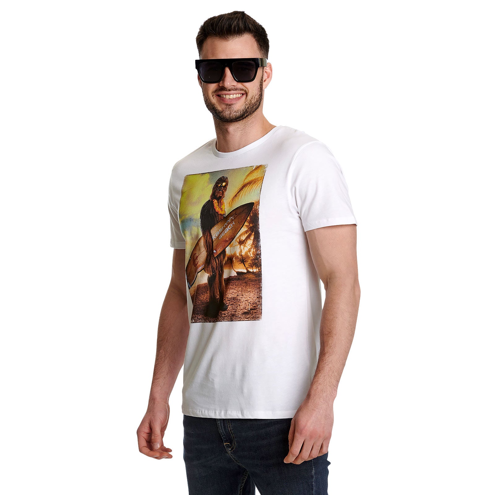 Zdjęcie produktu Star Wars - Wookiee Surfer T-Shirt biały