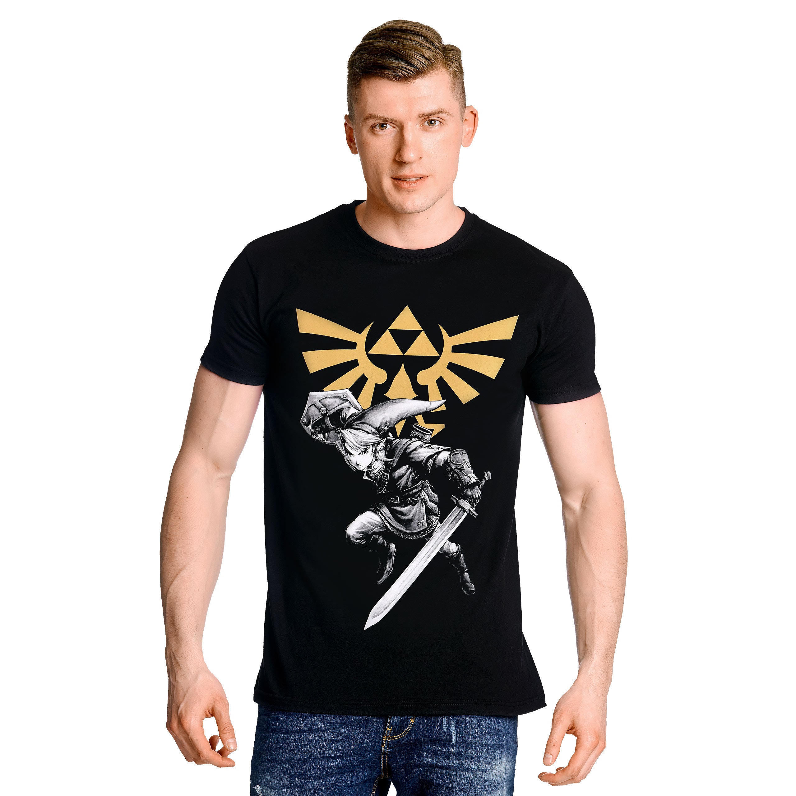 Zdjęcie produktu Zelda - Link Battle T-Shirt czarne